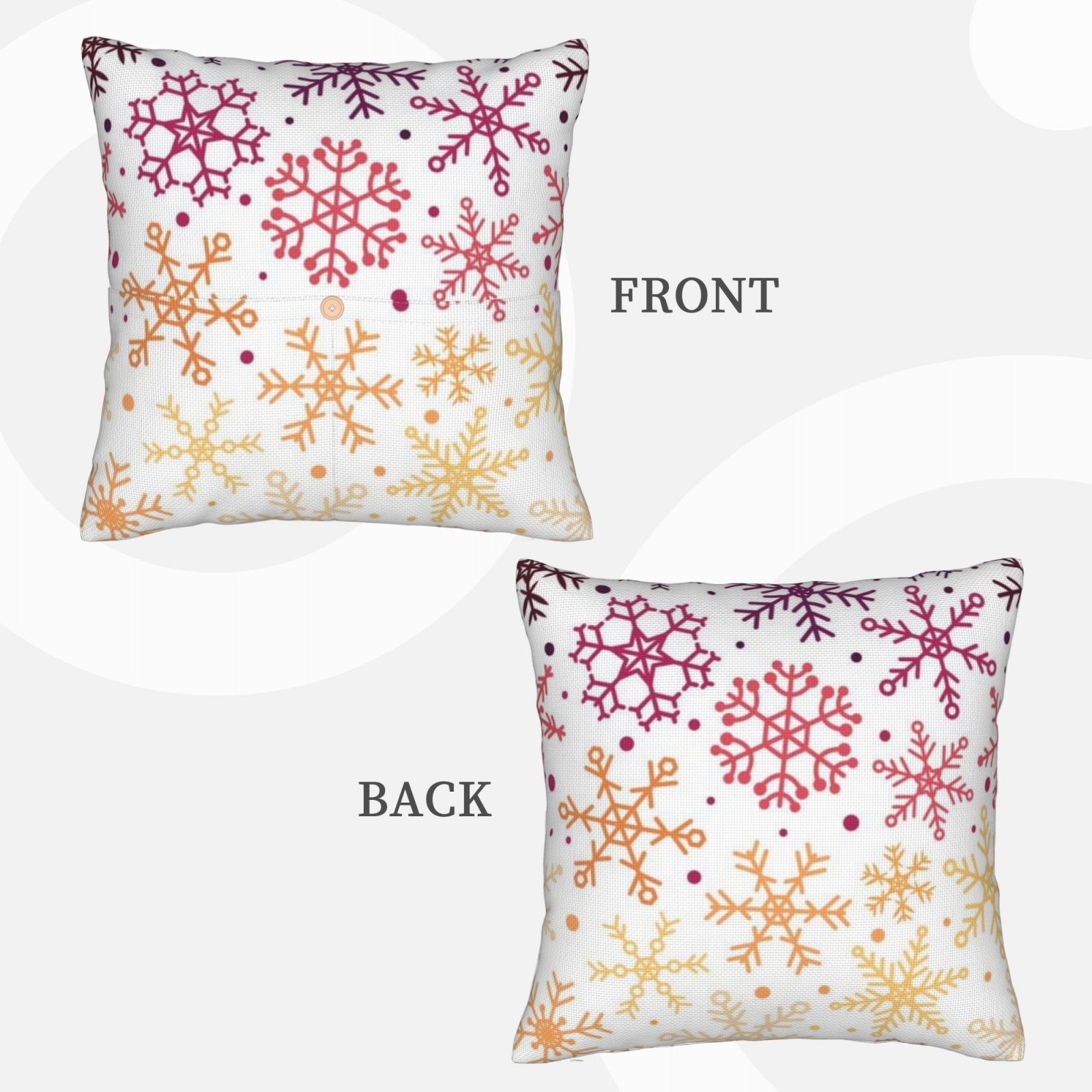Linen patchwork pillow