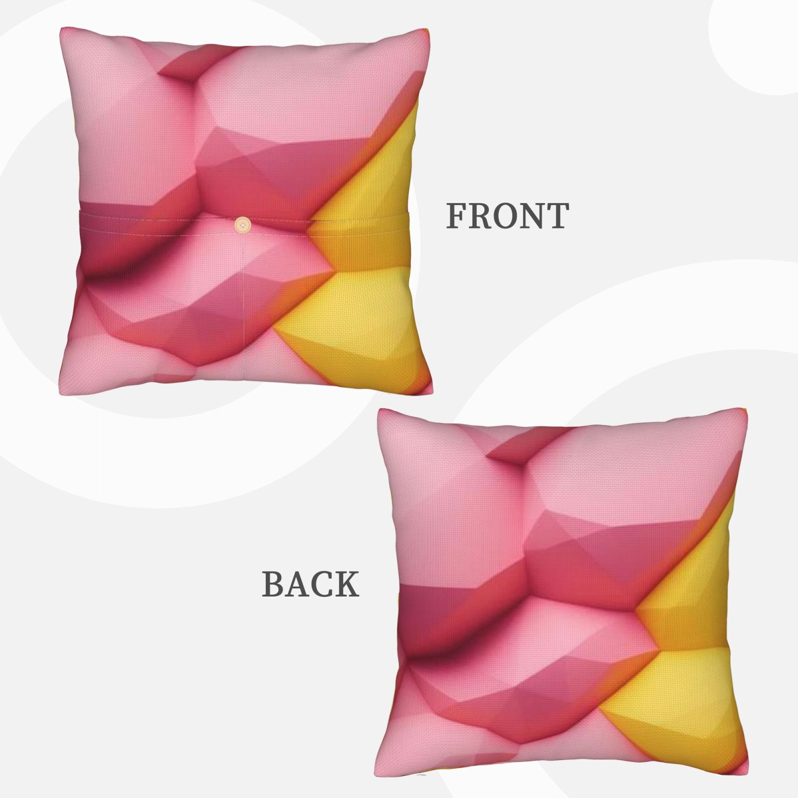 Linen patchwork pillow
