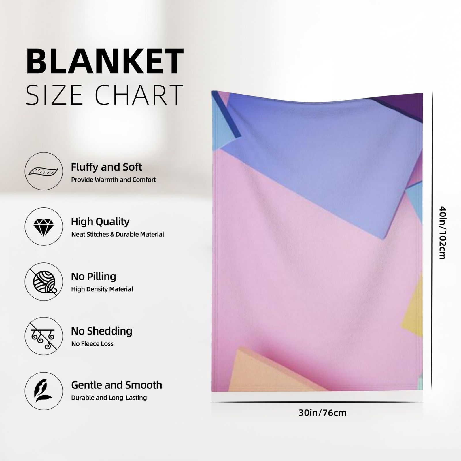 Flannel blanket 30x40in