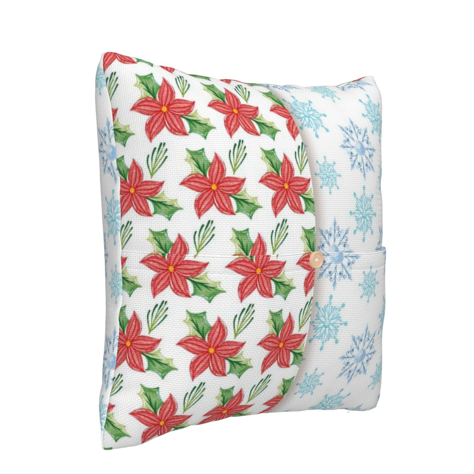 Linen patchwork pillow