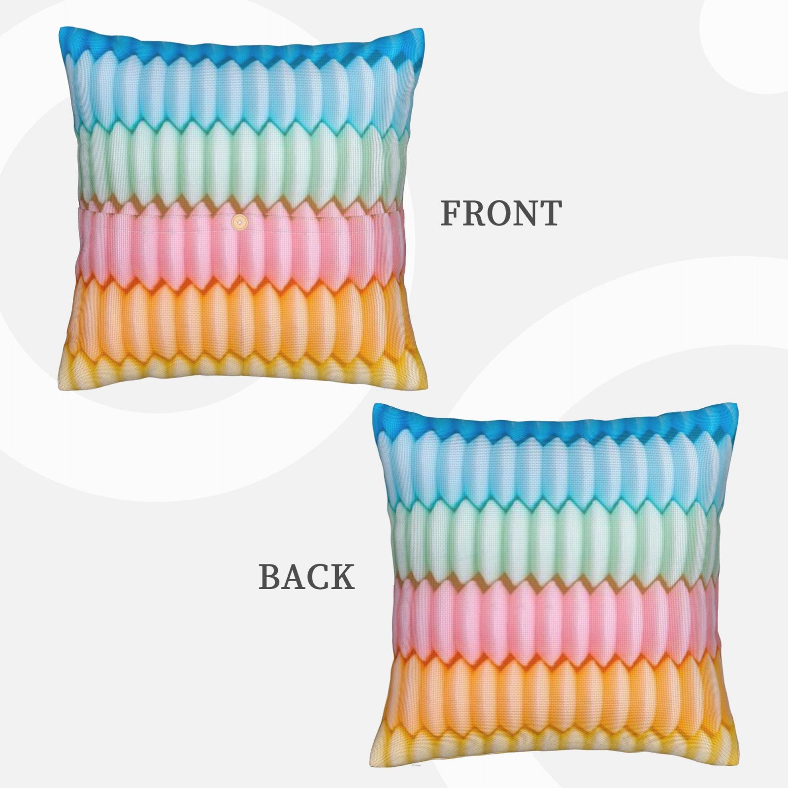 Linen patchwork pillow