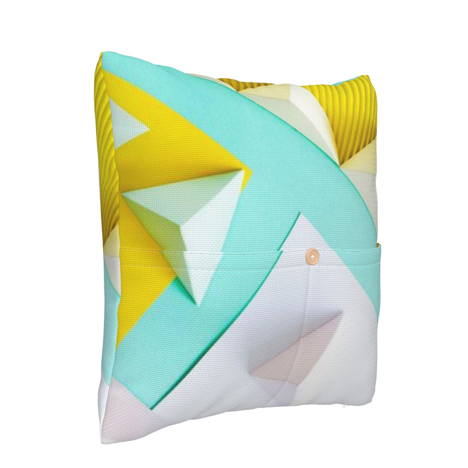 Linen patchwork pillow