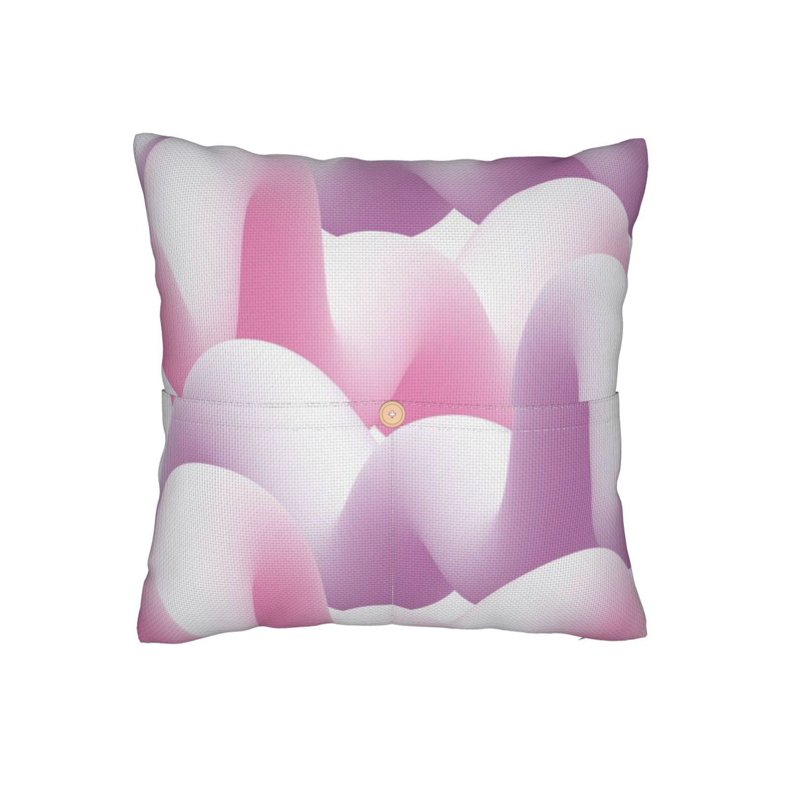 Linen patchwork pillow