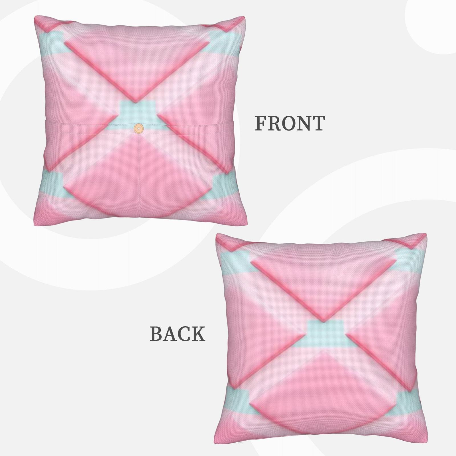 Linen patchwork pillow
