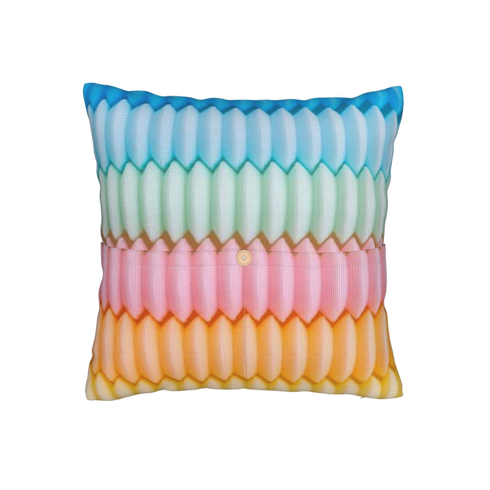 Linen patchwork pillow