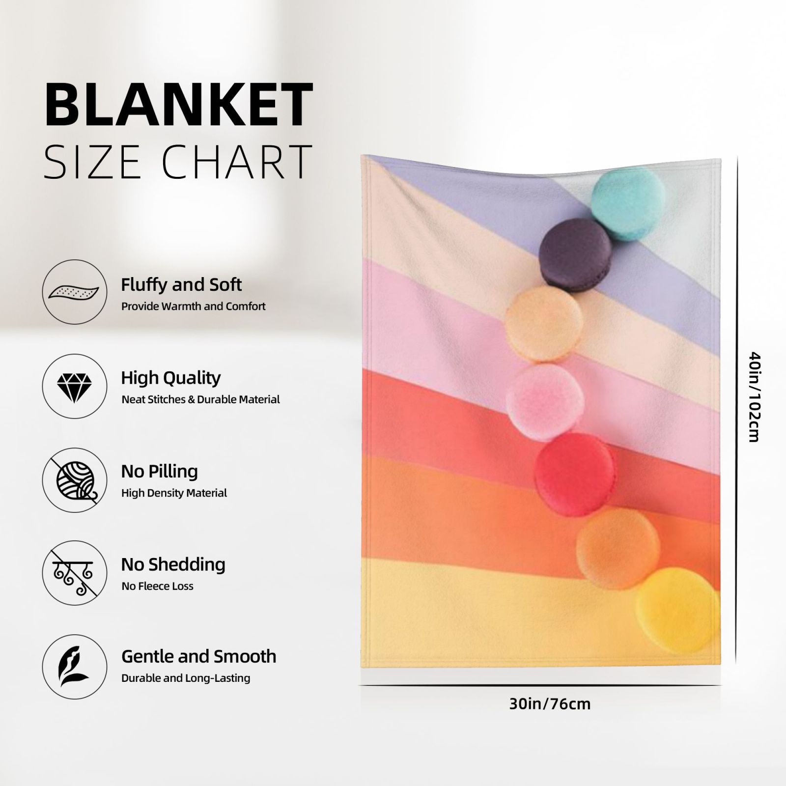 Flannel blanket 30x40in