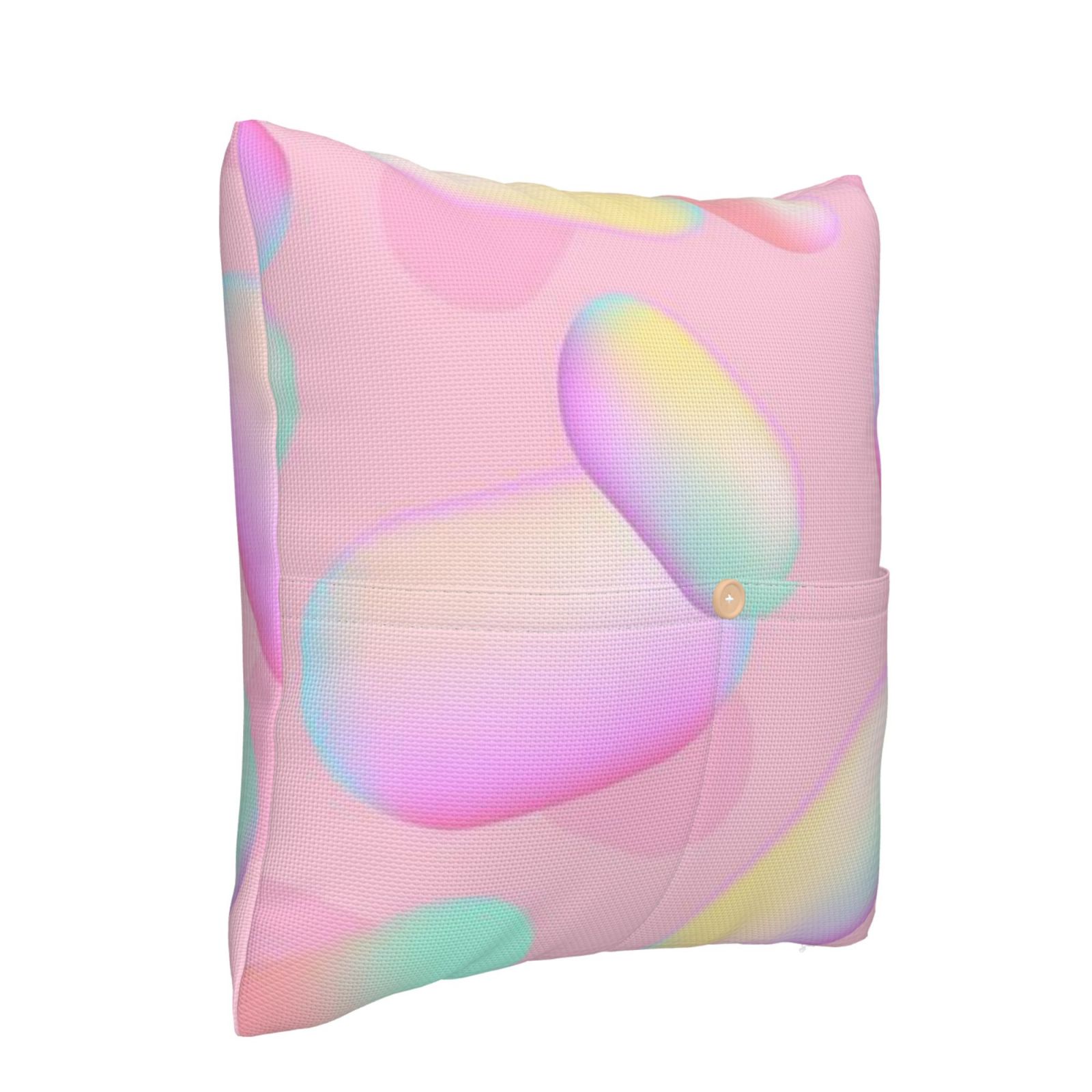 Linen patchwork pillow