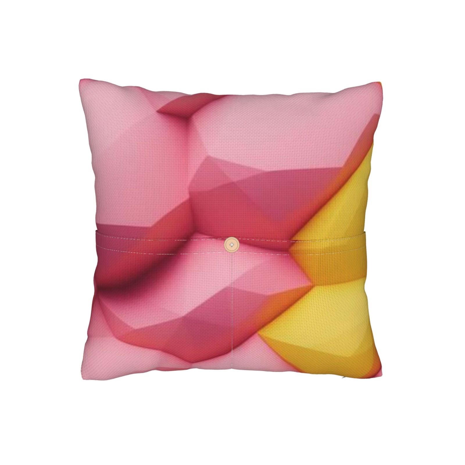 Linen patchwork pillow
