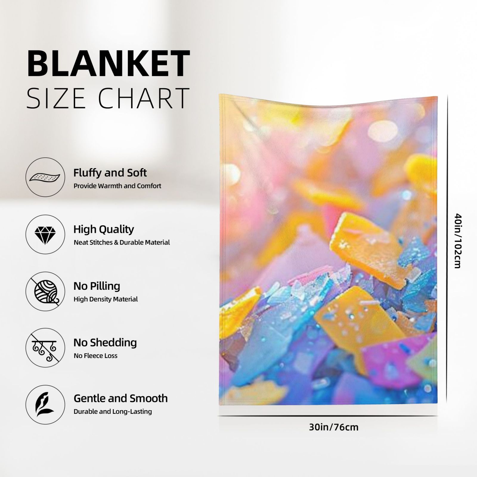 Flannel blanket 30x40in