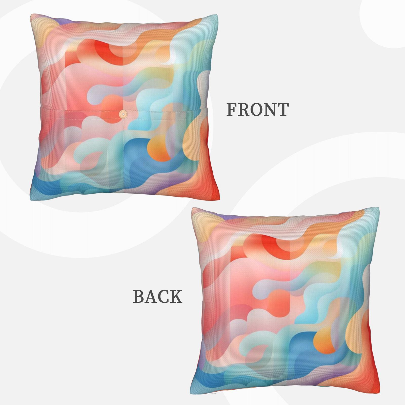 Linen patchwork pillow