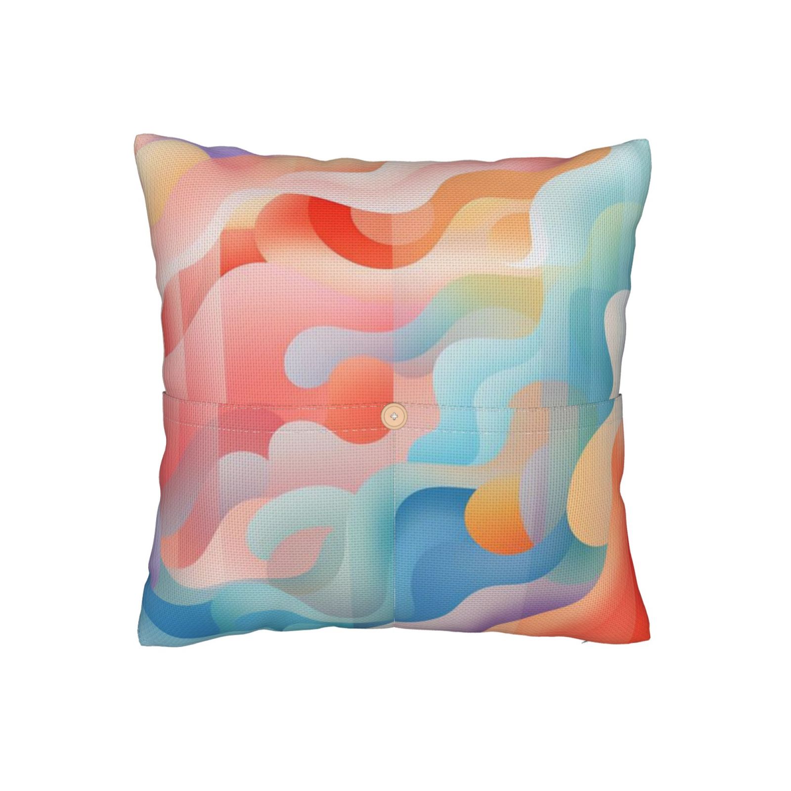 Linen patchwork pillow