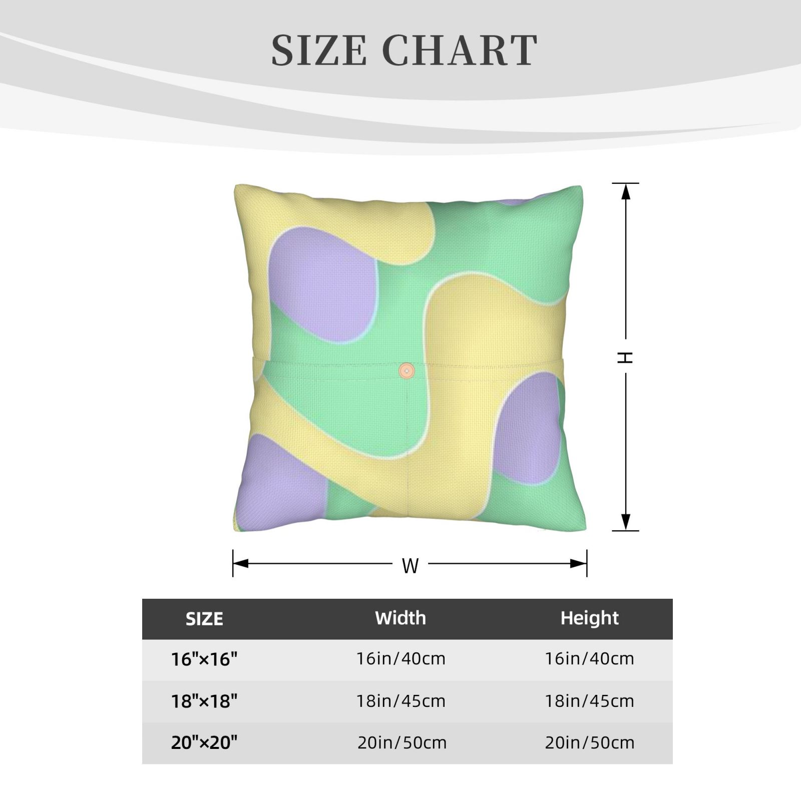Linen patchwork pillow