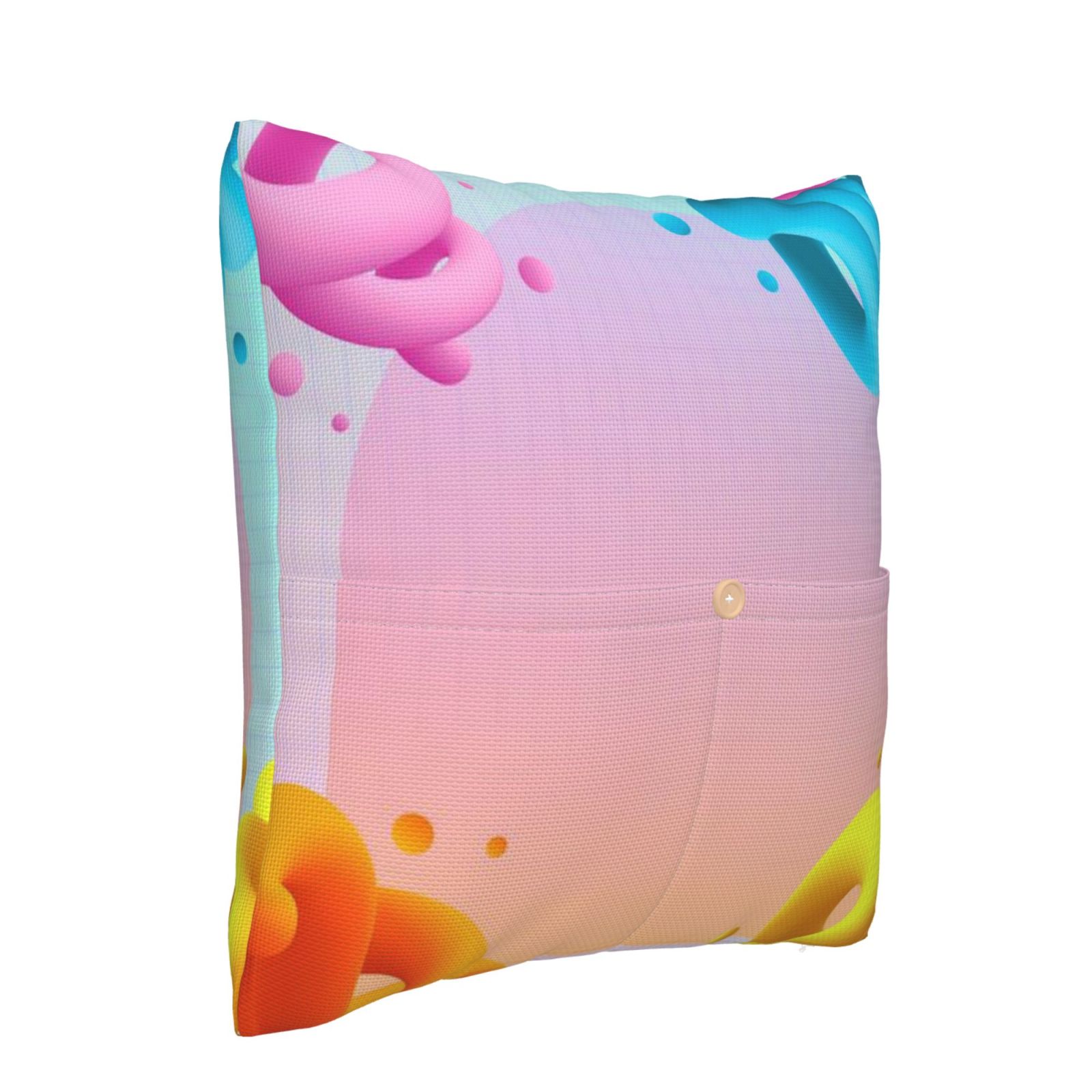 Linen patchwork pillow