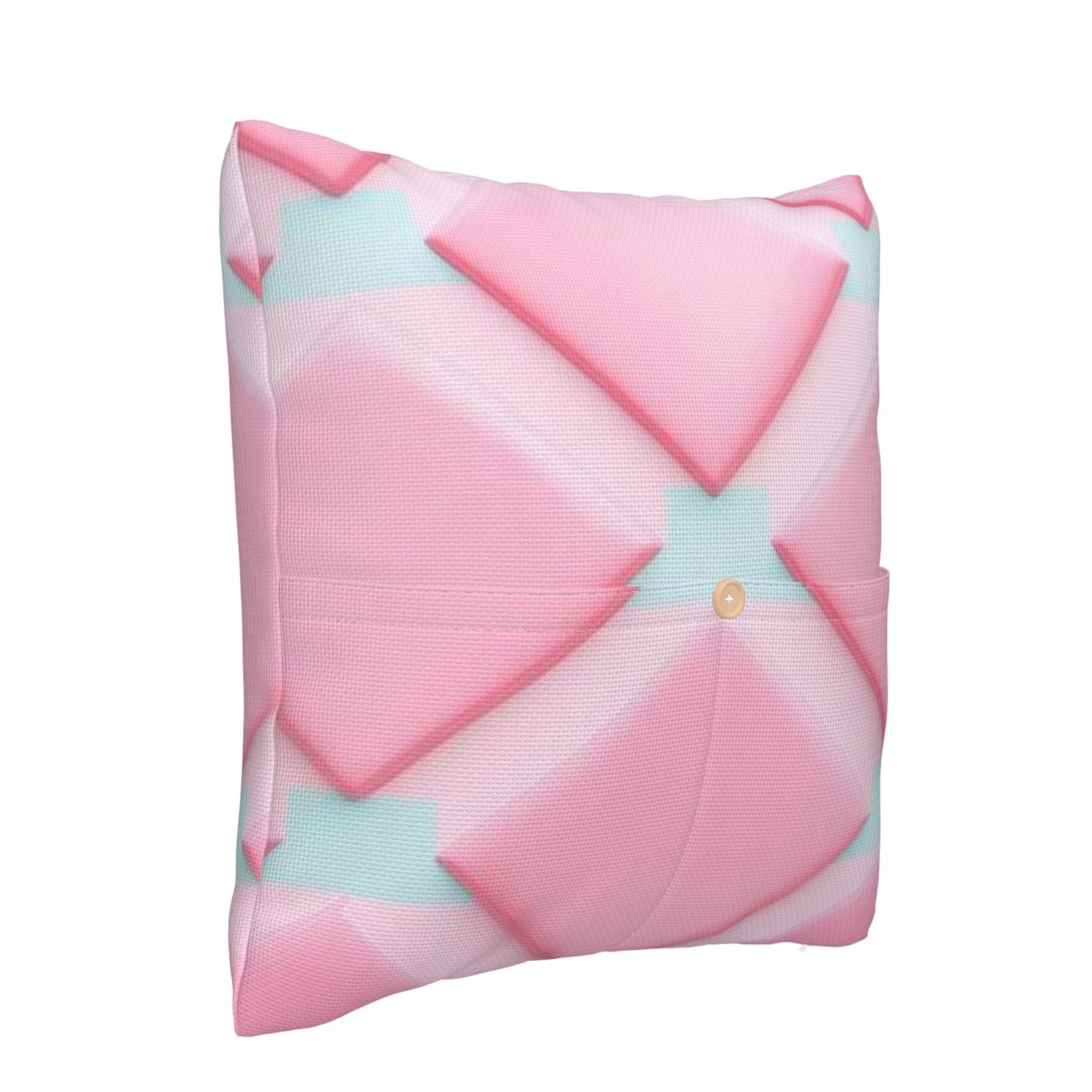 Linen patchwork pillow
