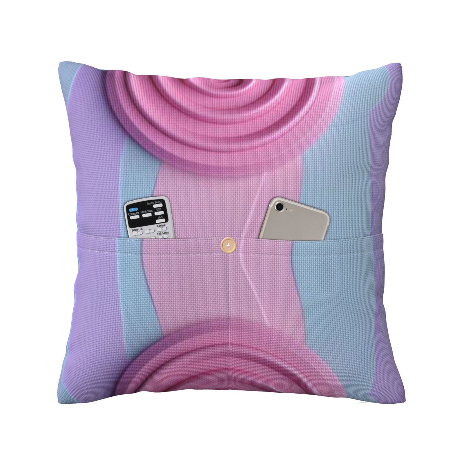 Linen patchwork pillow