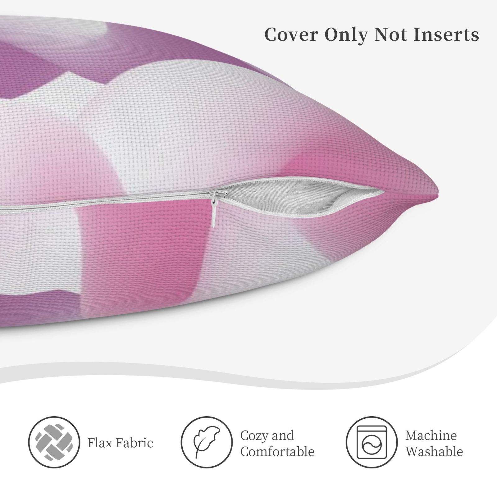 Linen patchwork pillow