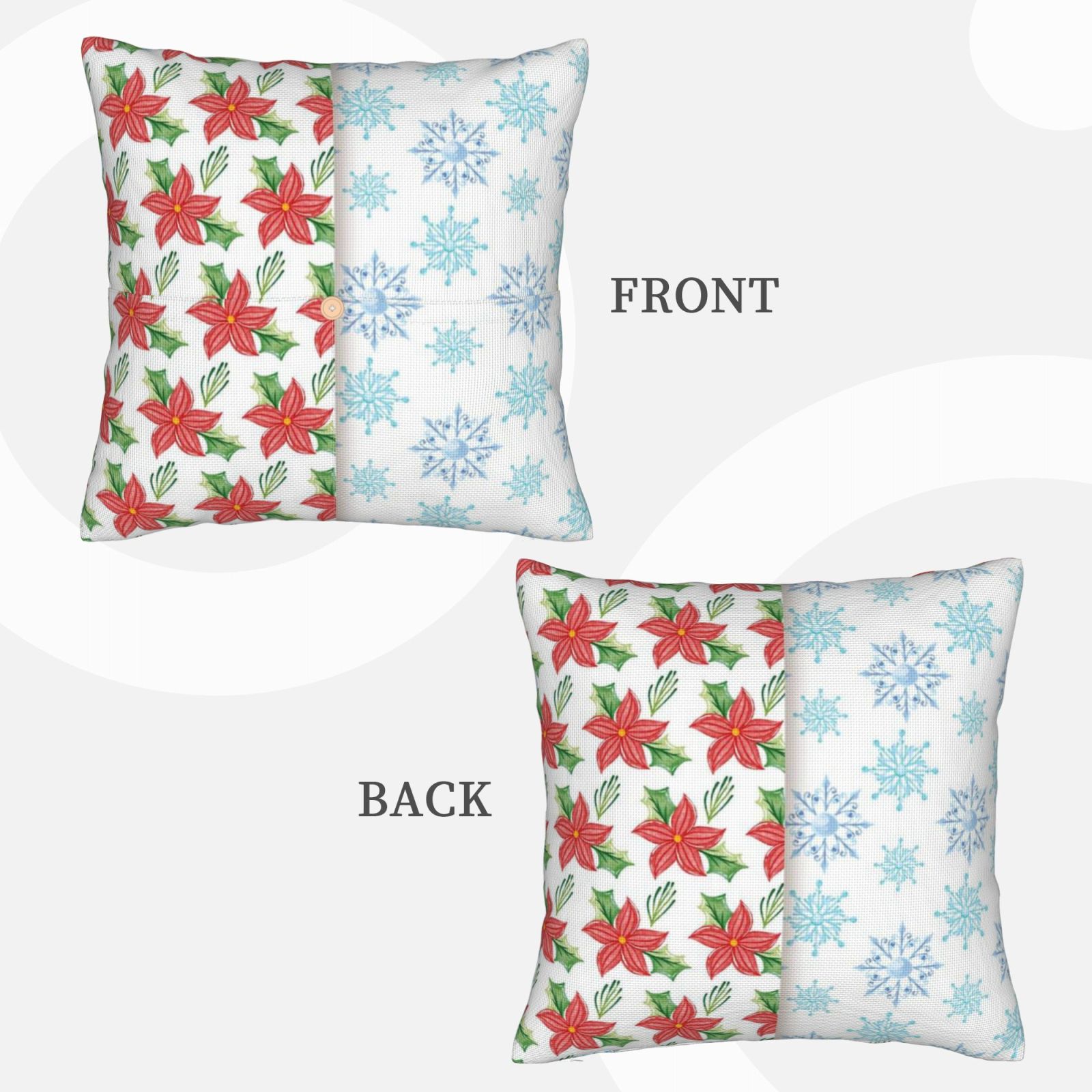 Linen patchwork pillow