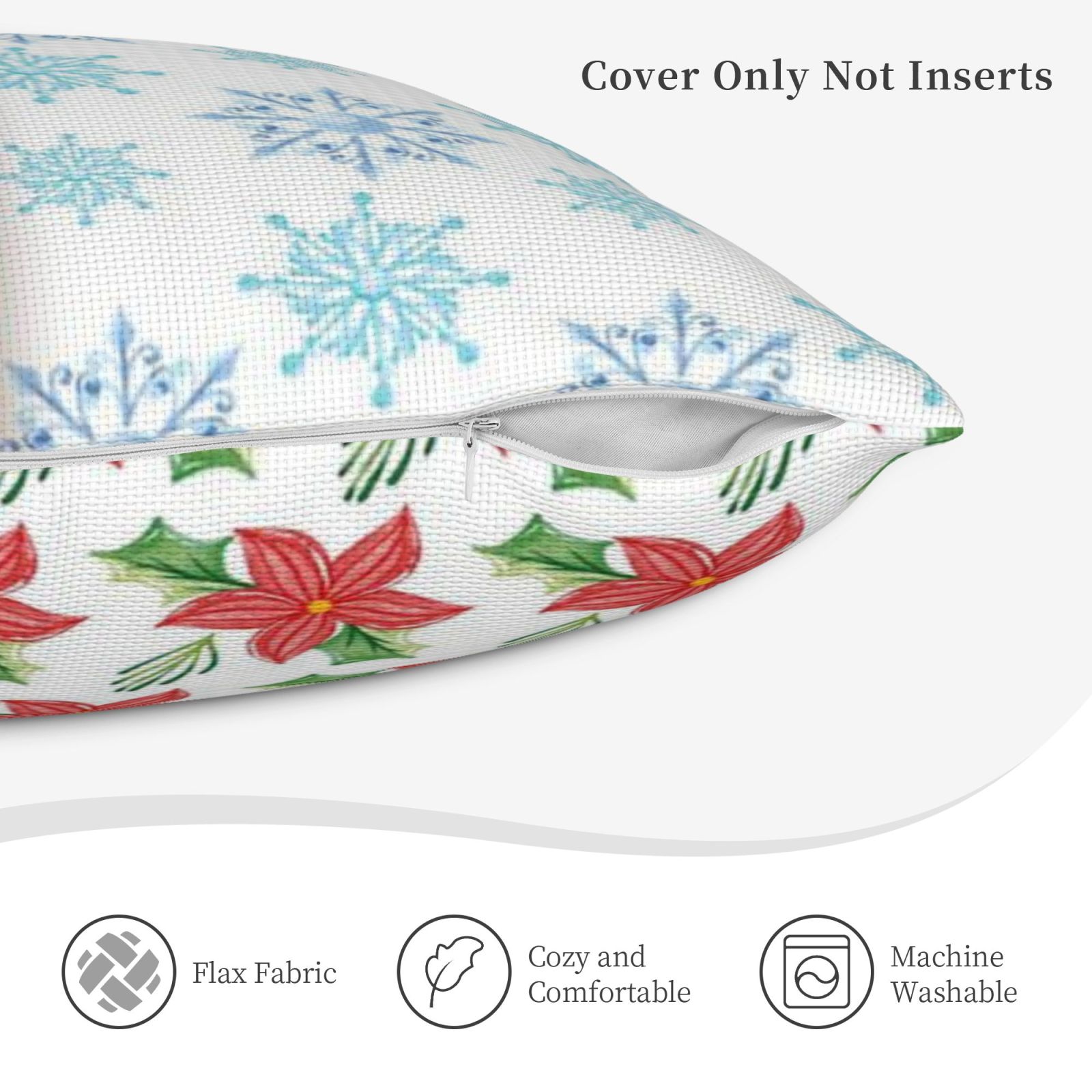 Linen patchwork pillow