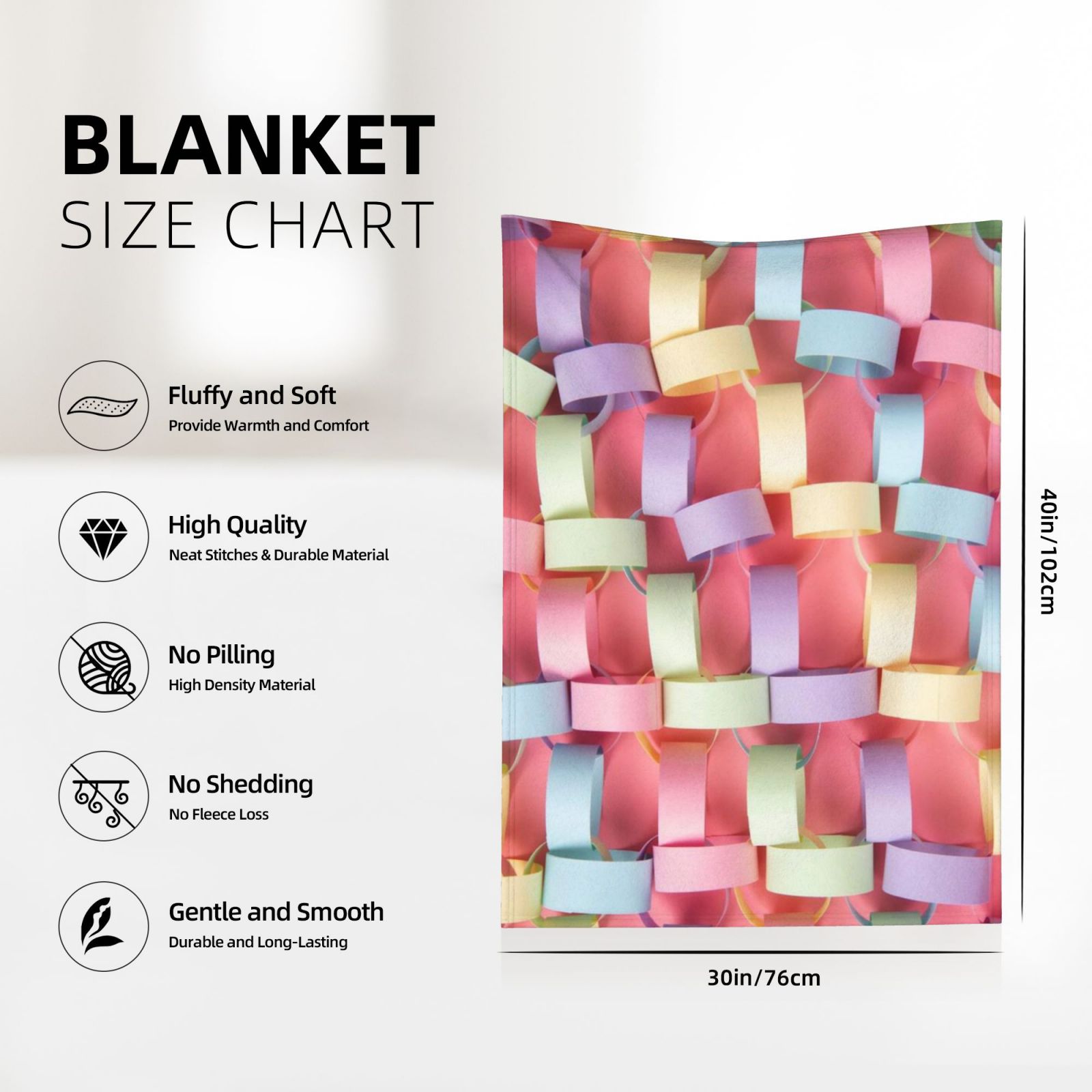 Flannel blanket 30x40in