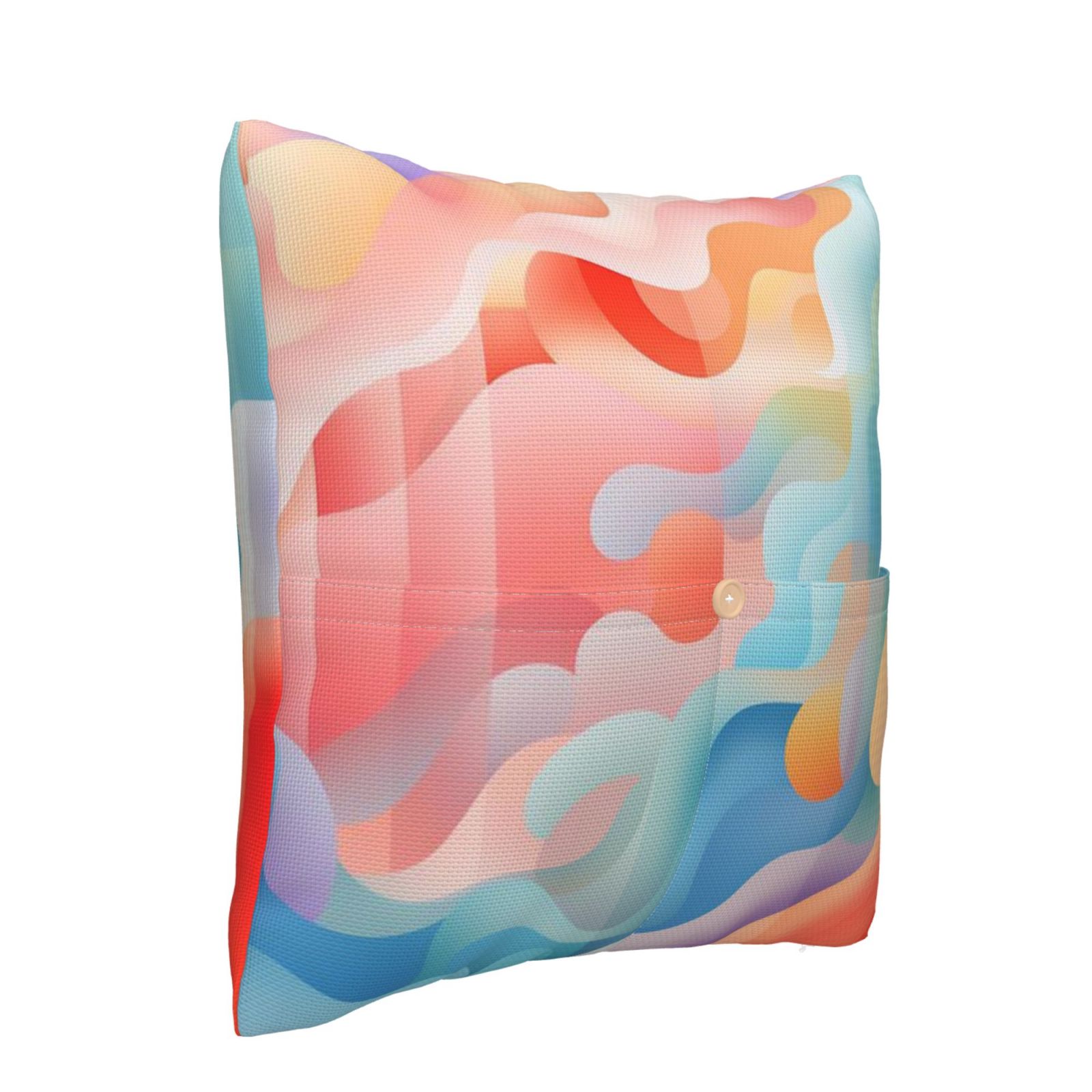 Linen patchwork pillow