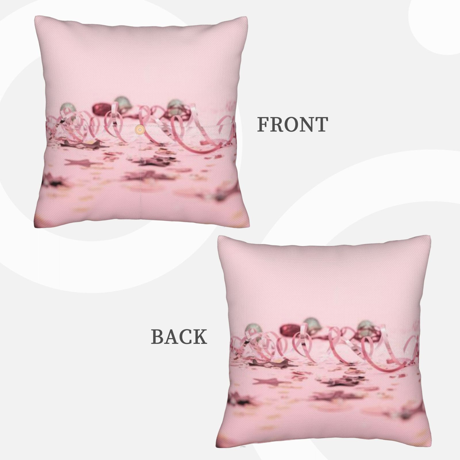 Linen patchwork pillow