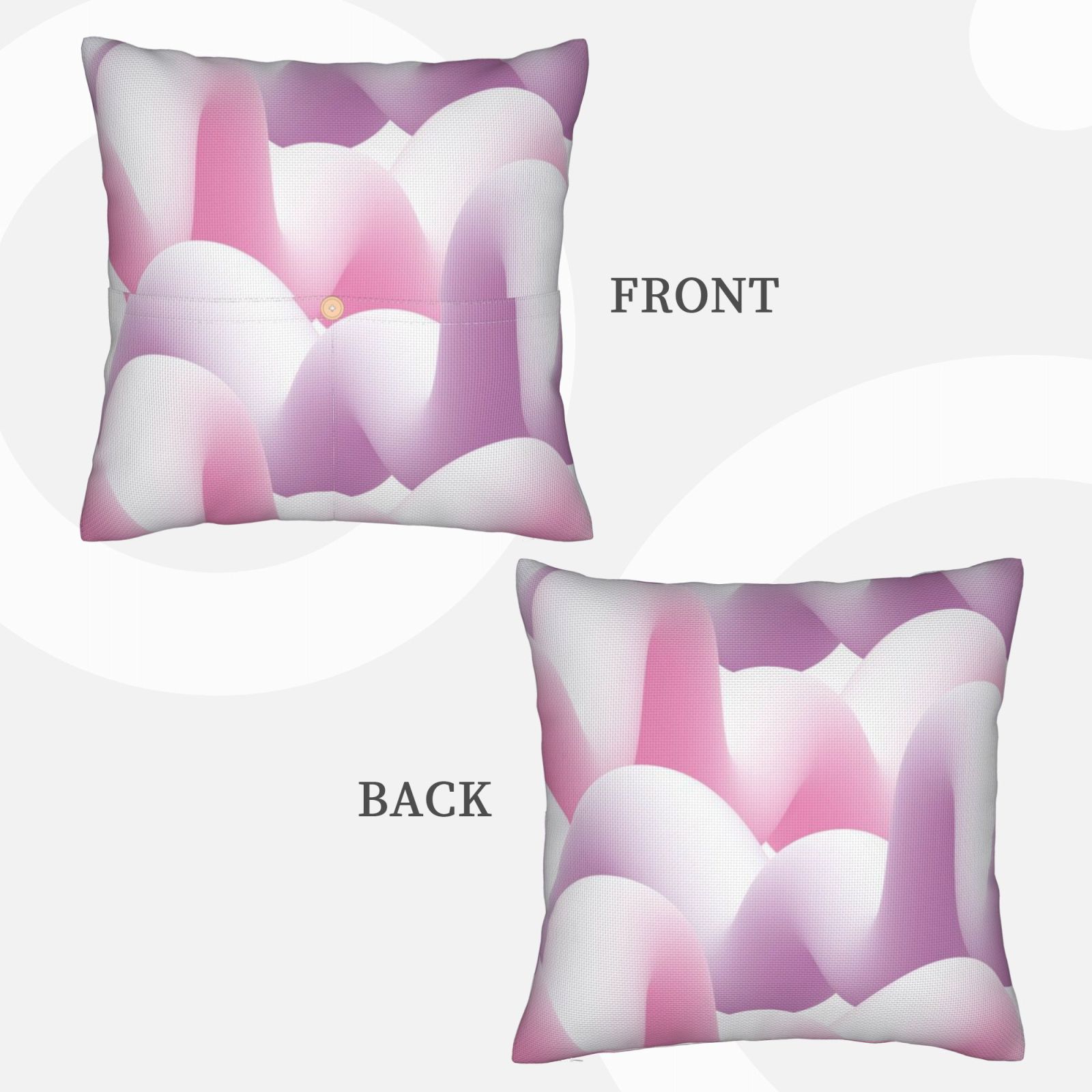 Linen patchwork pillow
