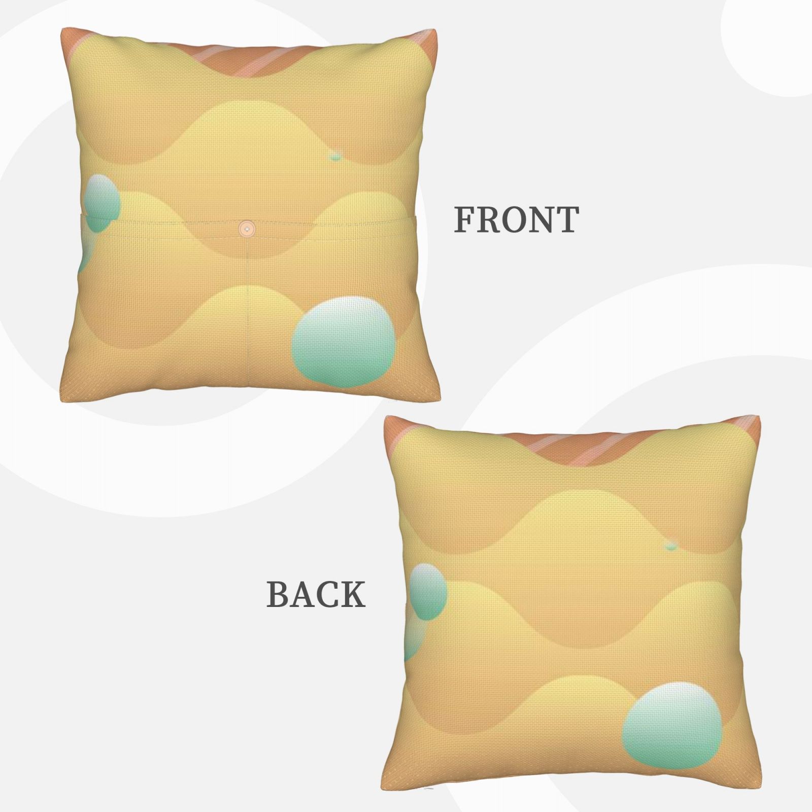 Linen patchwork pillow