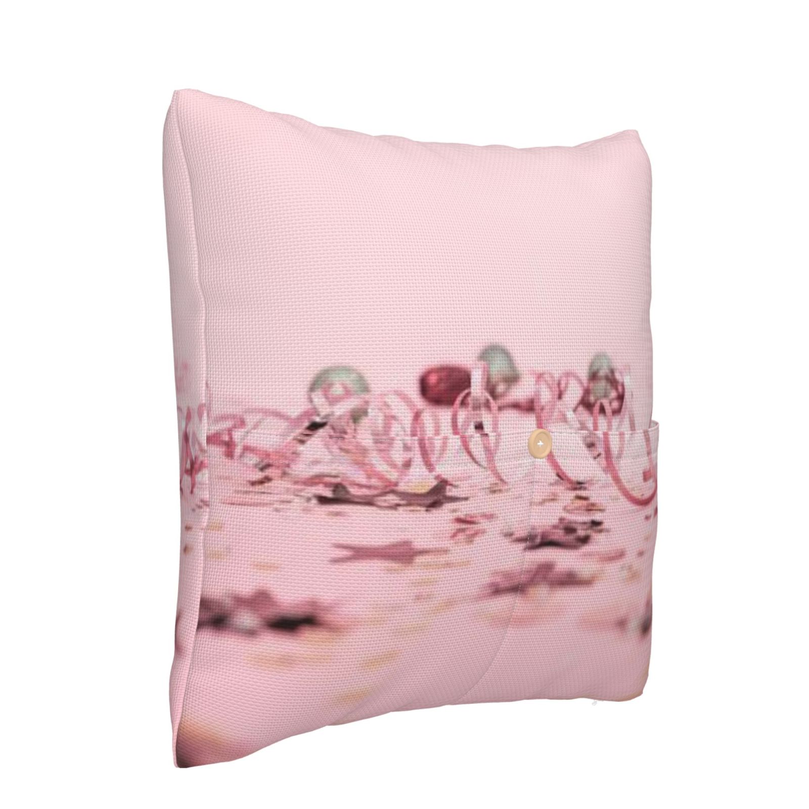 Linen patchwork pillow