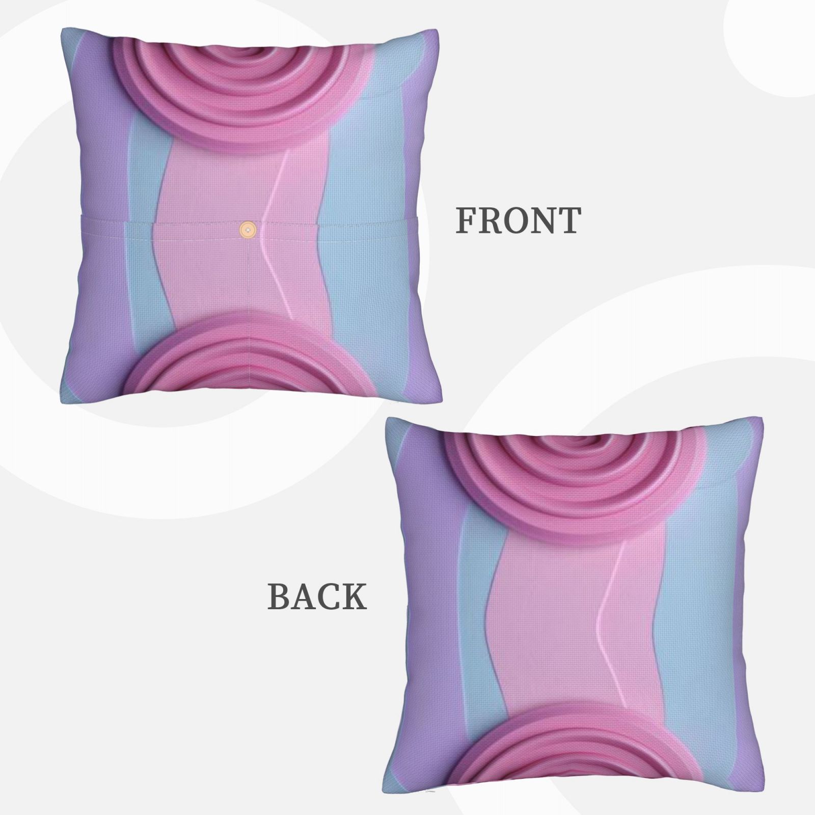 Linen patchwork pillow
