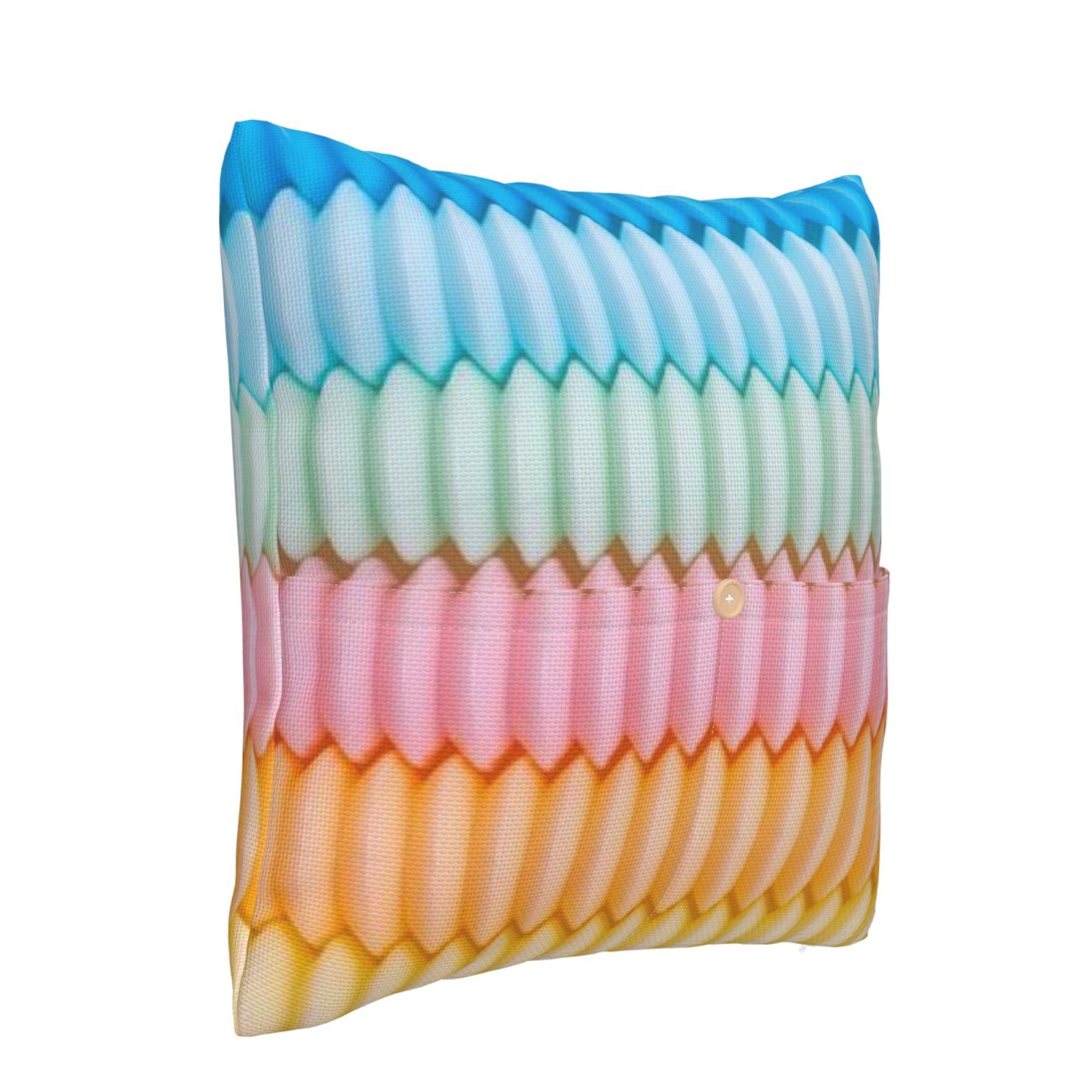 Linen patchwork pillow