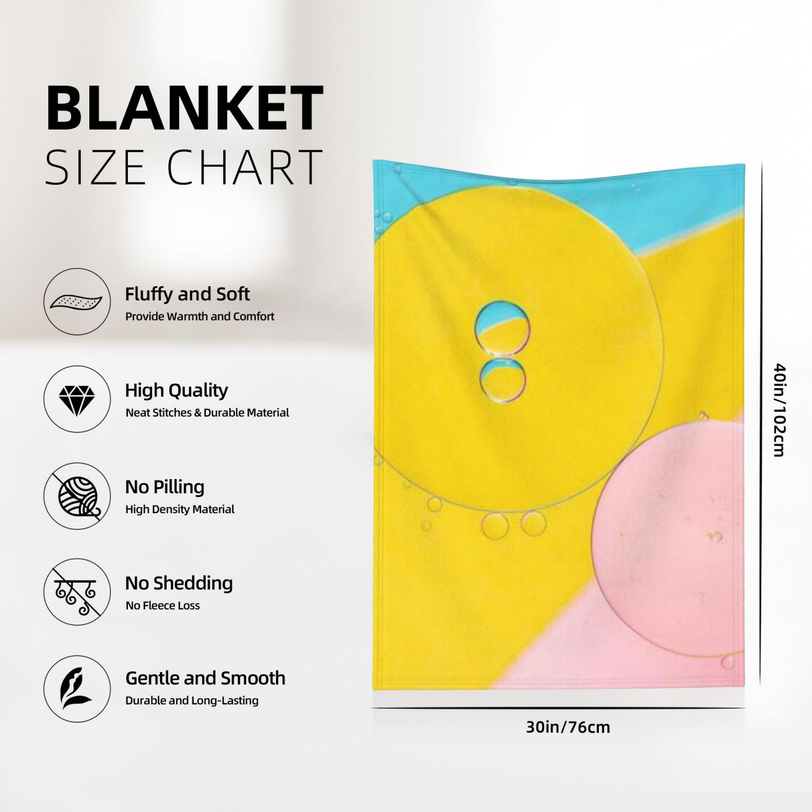 Flannel blanket 30x40in