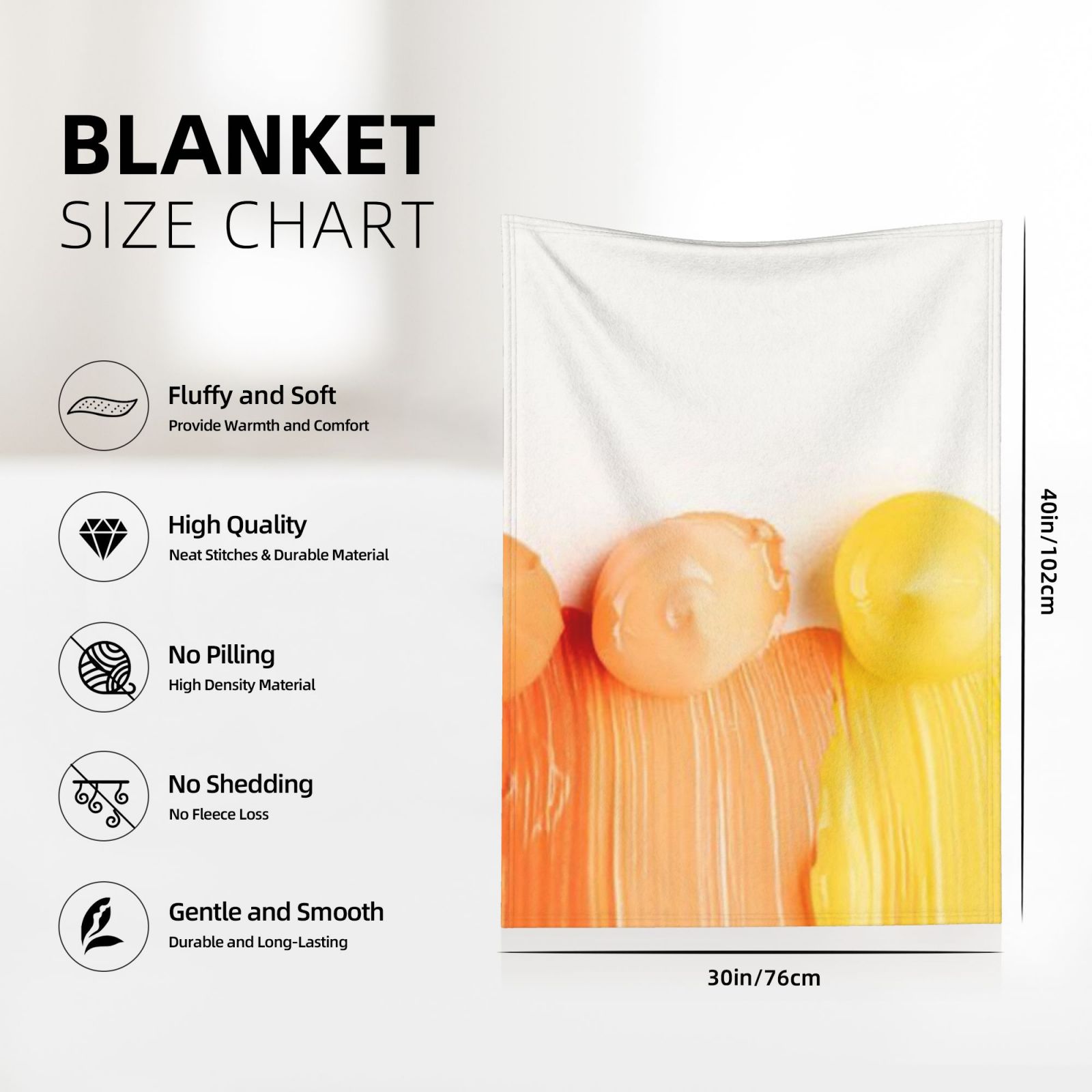Flannel blanket 30x40in