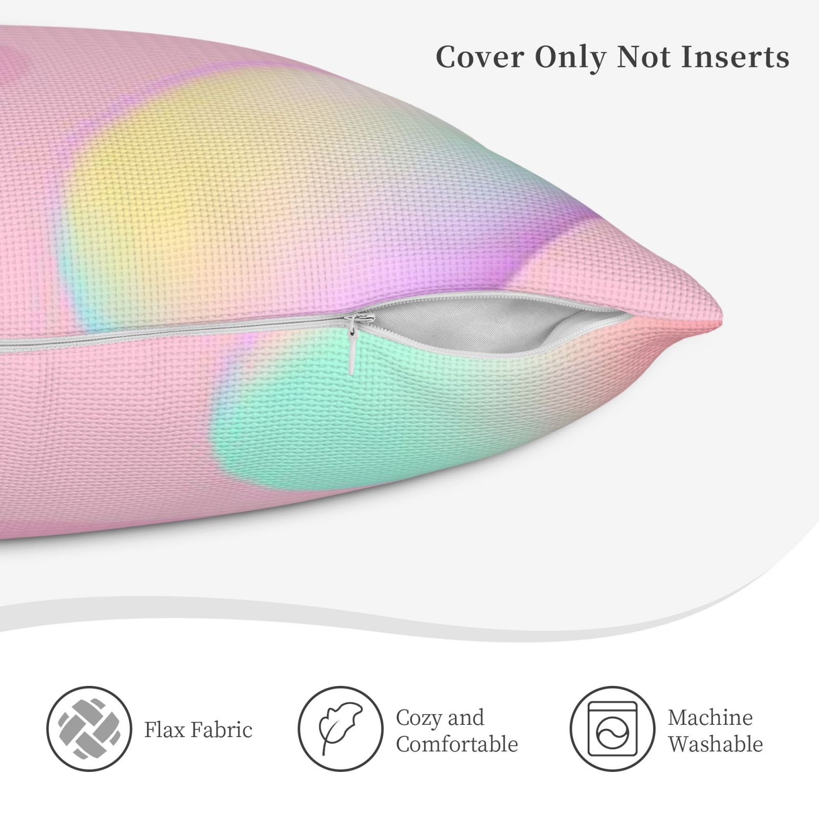 Linen patchwork pillow