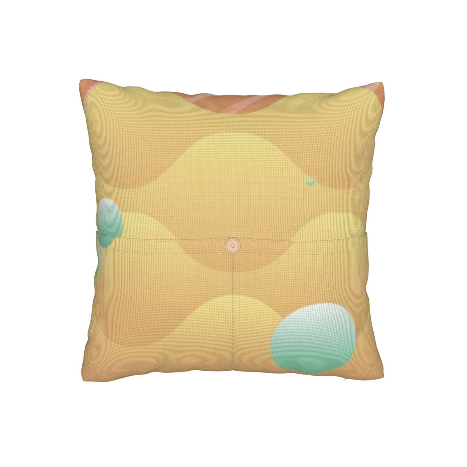 Linen patchwork pillow