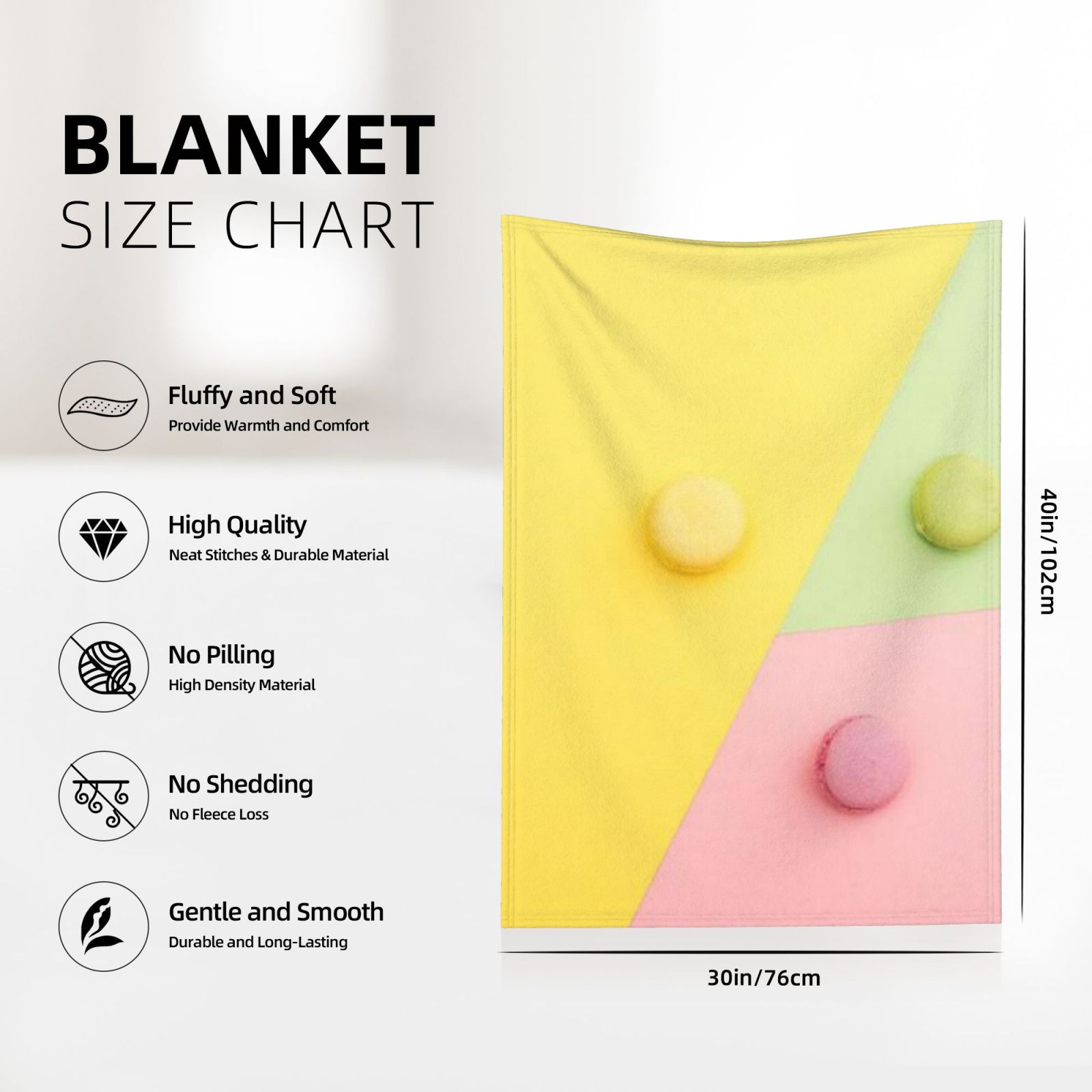 Flannel blanket 30x40in