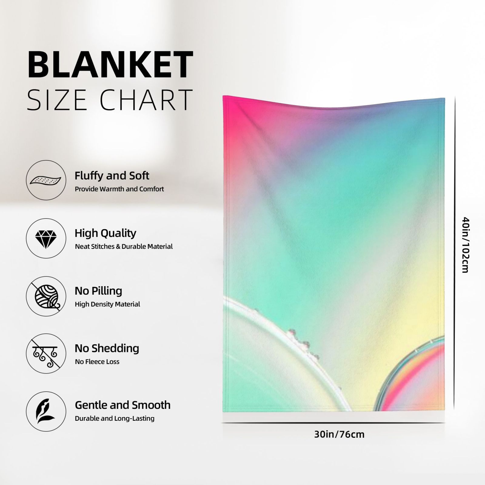Flannel blanket 30x40in