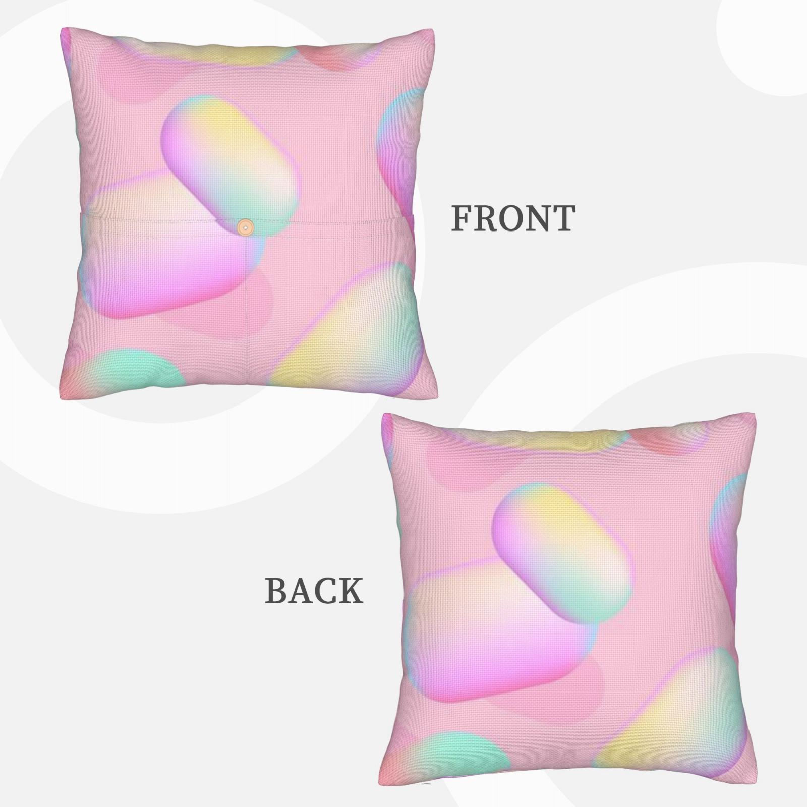 Linen patchwork pillow