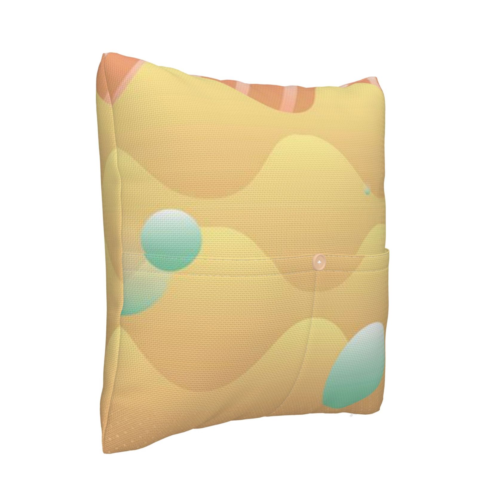 Linen patchwork pillow