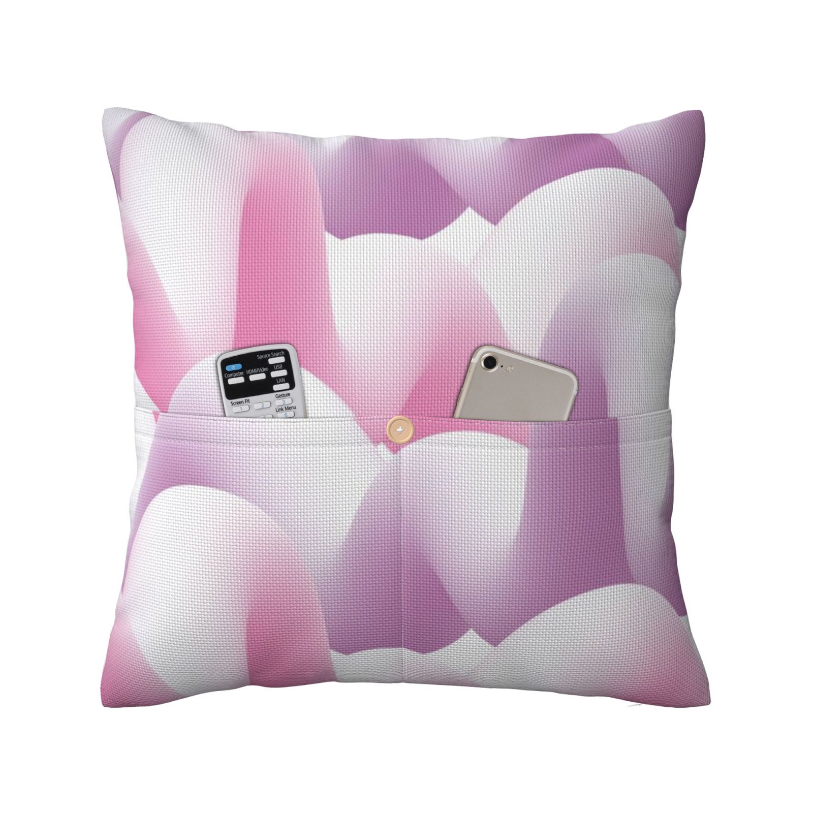 Linen patchwork pillow