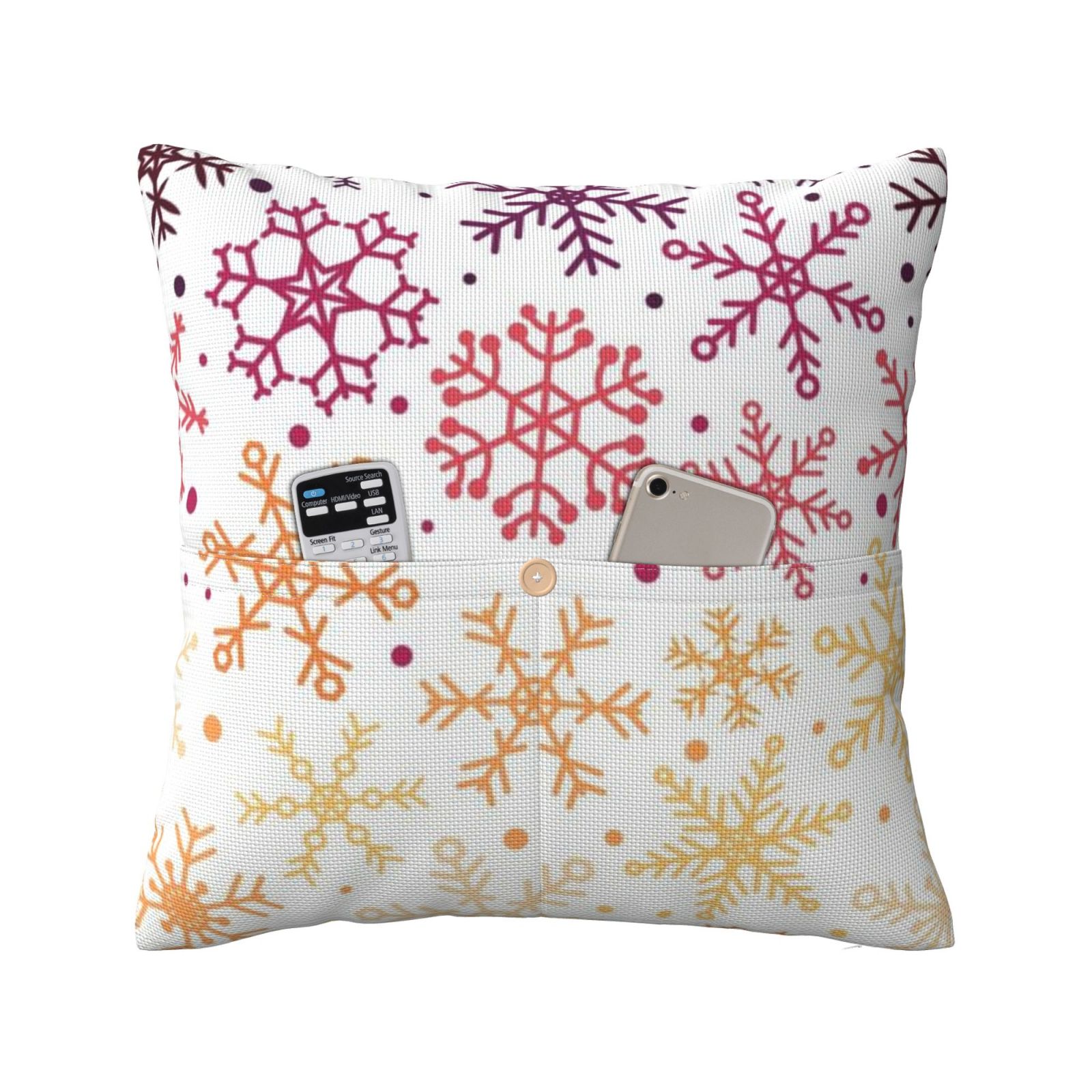 Linen patchwork pillow