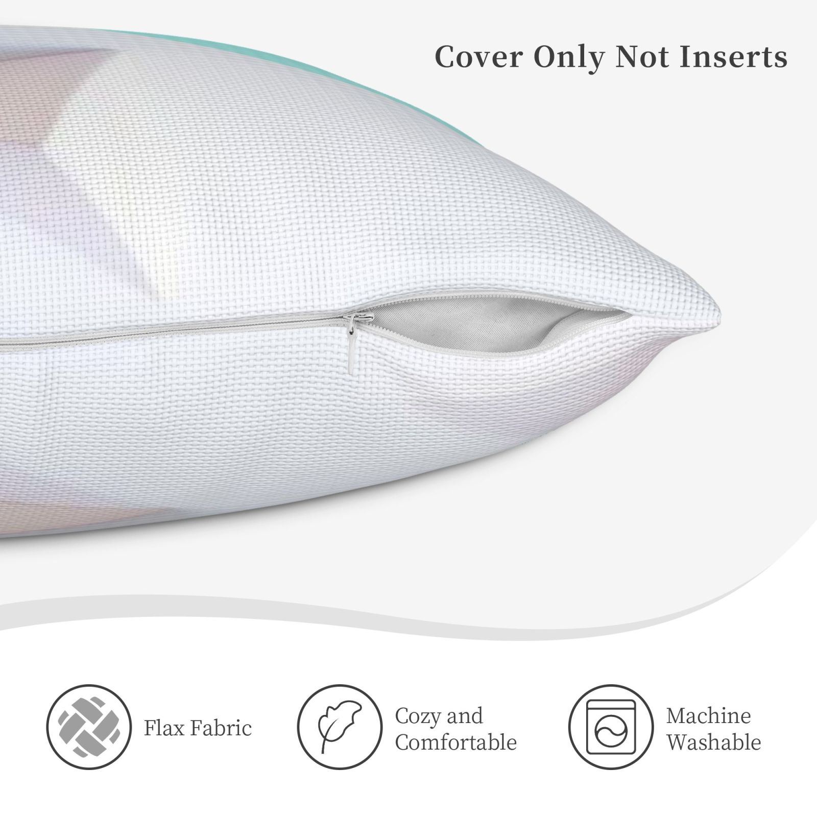 Linen patchwork pillow