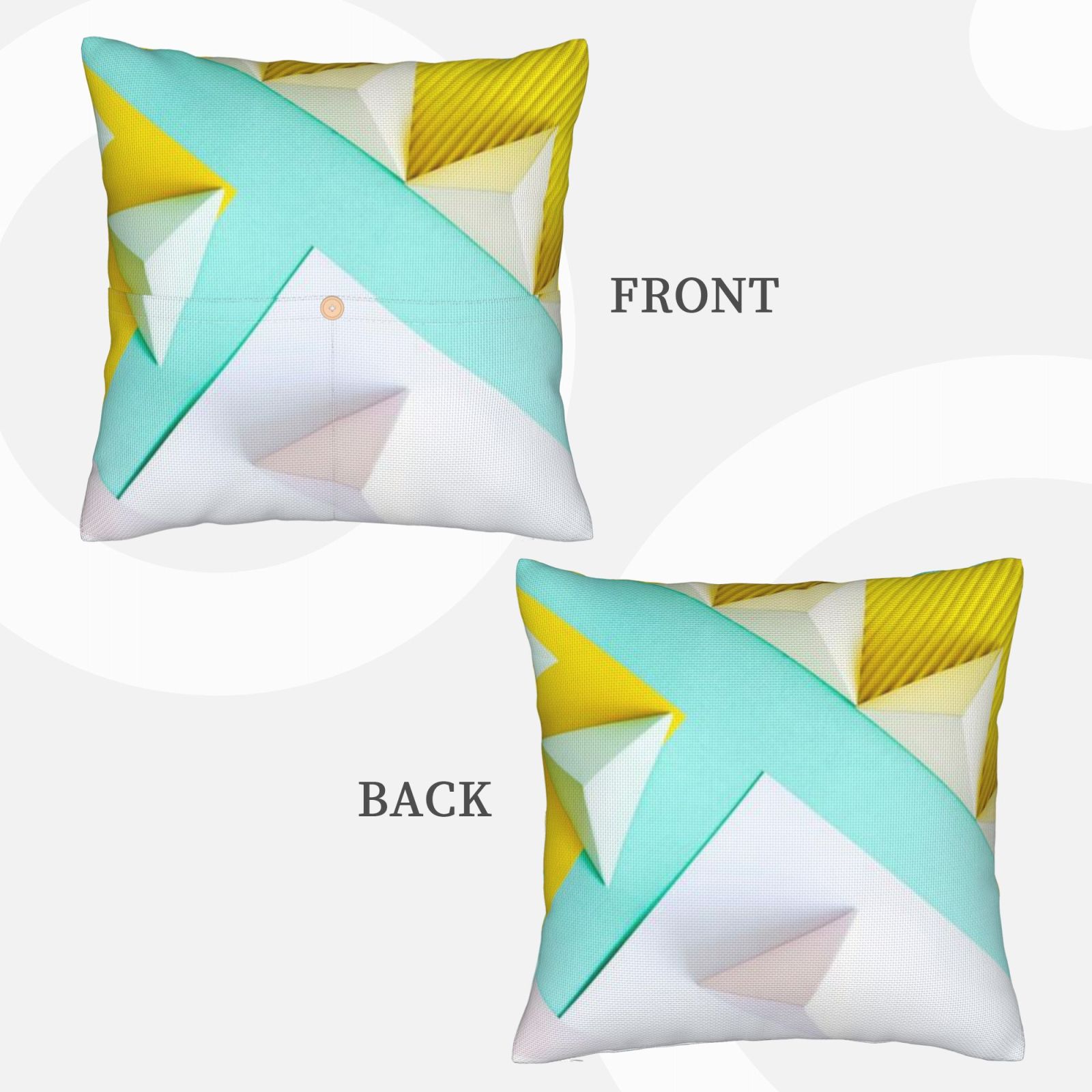 Linen patchwork pillow