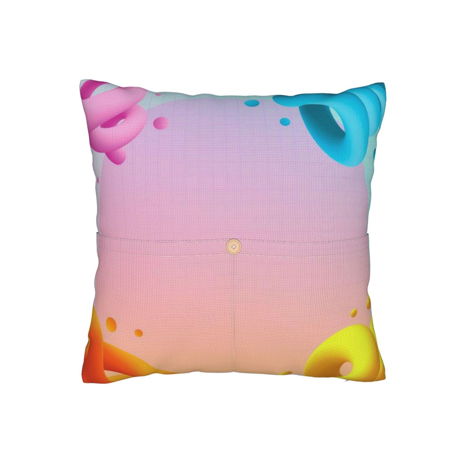 Linen patchwork pillow