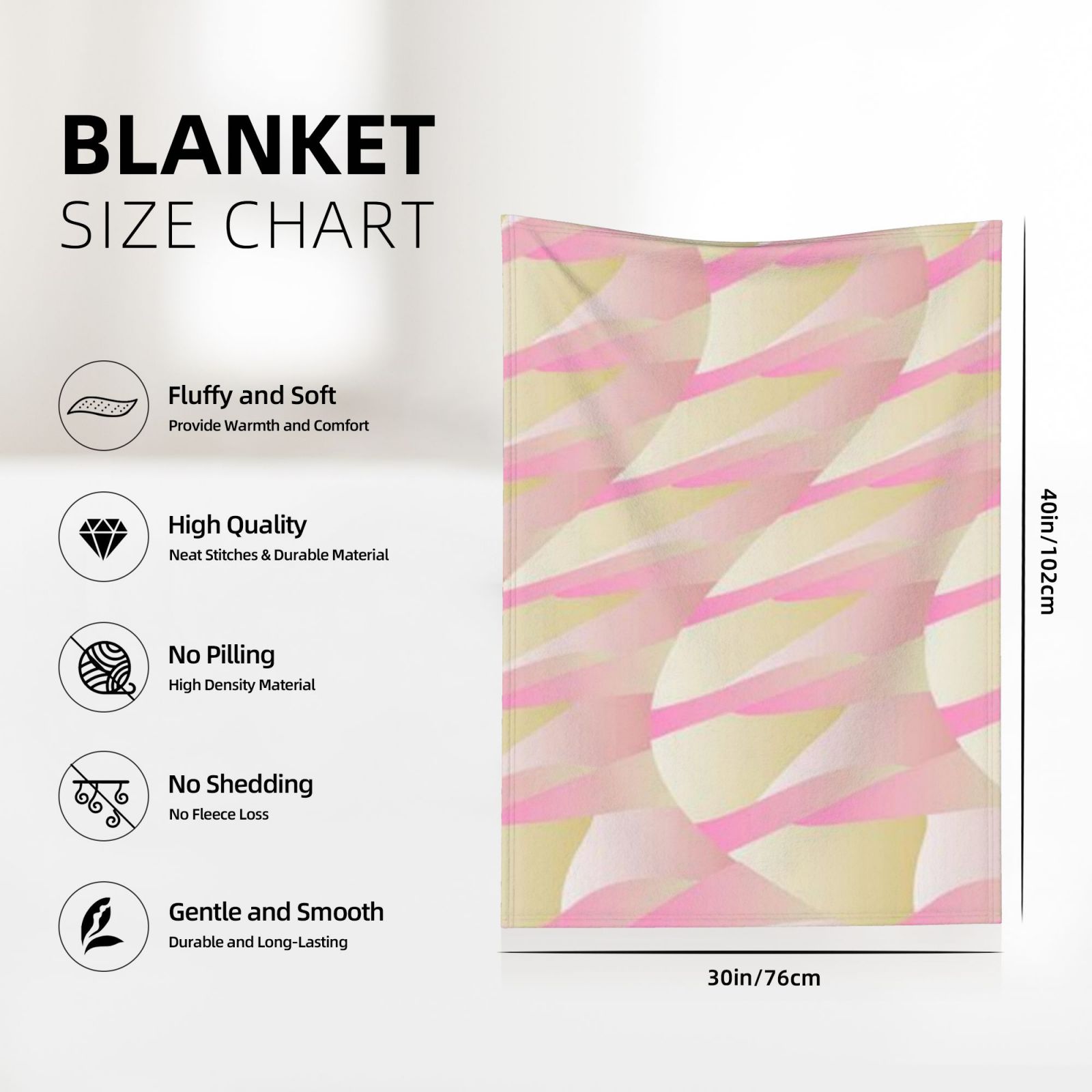 Flannel blanket 30x40in